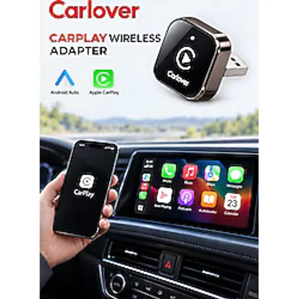 Carlover 2in1 Kablosuz Carplay ve Android Auto Dönüştürücü Adaptör