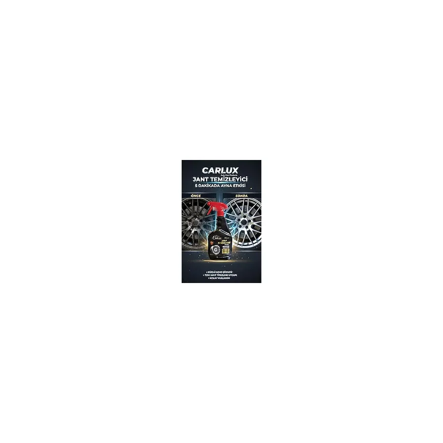 carlux auto care products Carlux Jant Temizleyici 500 ml - Asit İçermez, Fren Tozu & Kir Sökücü