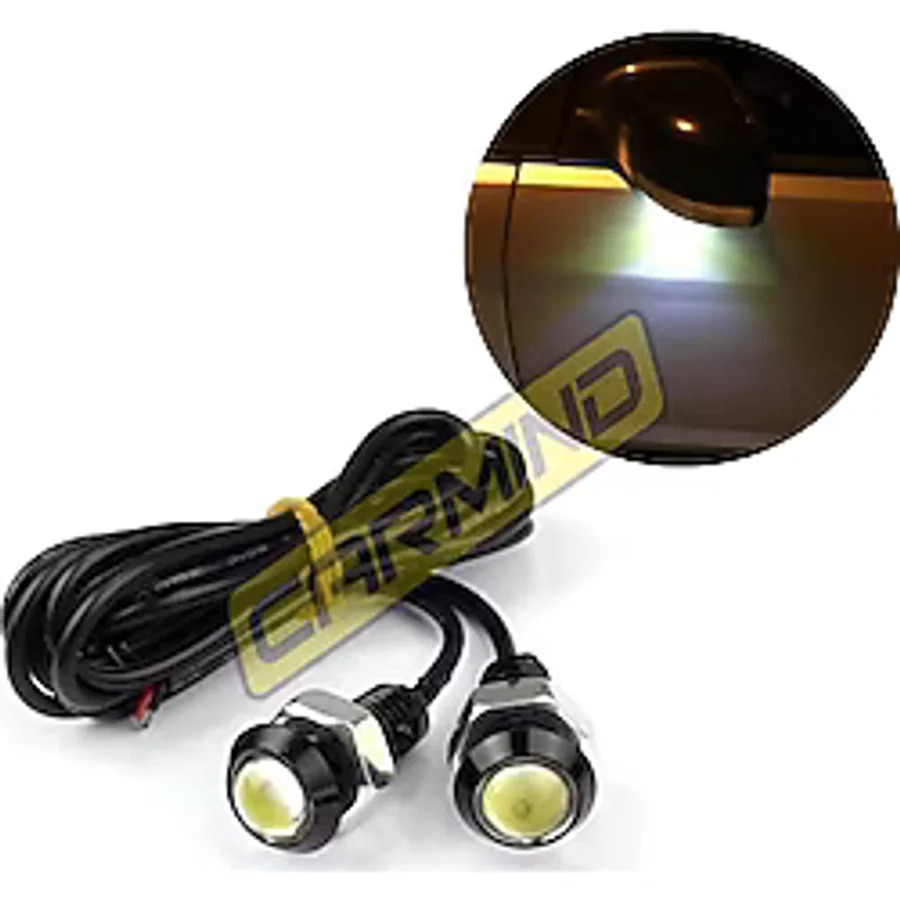 Carmind Kartal Gözü Oto Ayna Altı Led Beyaz 23Mm 2 Adet