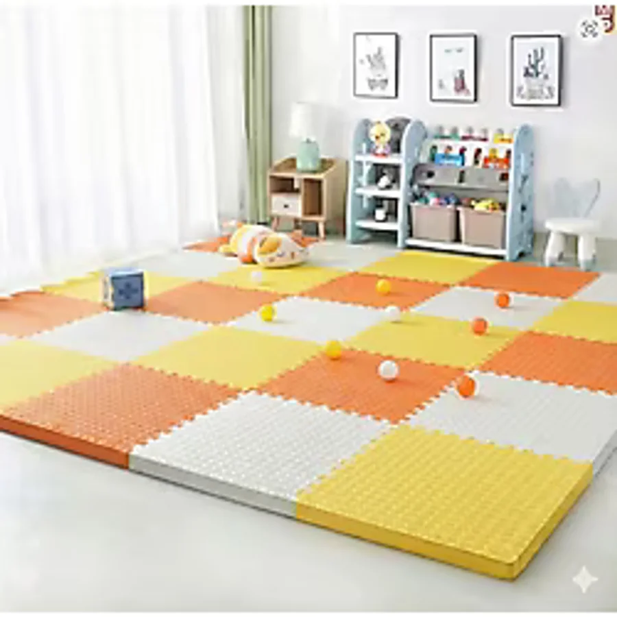 CARPAZAR 24 lü Puzzle Set Eva Tatami Minder Zemin Kaplama Oyun Spor Halısı 50x50 13m