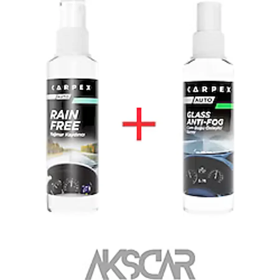 Carpex Cam Yağmur Kaydırıcı Sprey 200 ml + Cam Buğu Önleyici Sprey 200 Ml