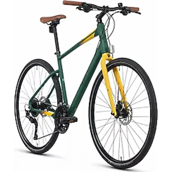 Carraro Sportive 328C Hd Fren 18 Vites 28 Jant Şehir Bisikleti Mat Koyu Yeşil Sarı Kahve 44 Kadro