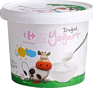 Carrefour 2.5 kg Yarım Yağlı Yoğurt