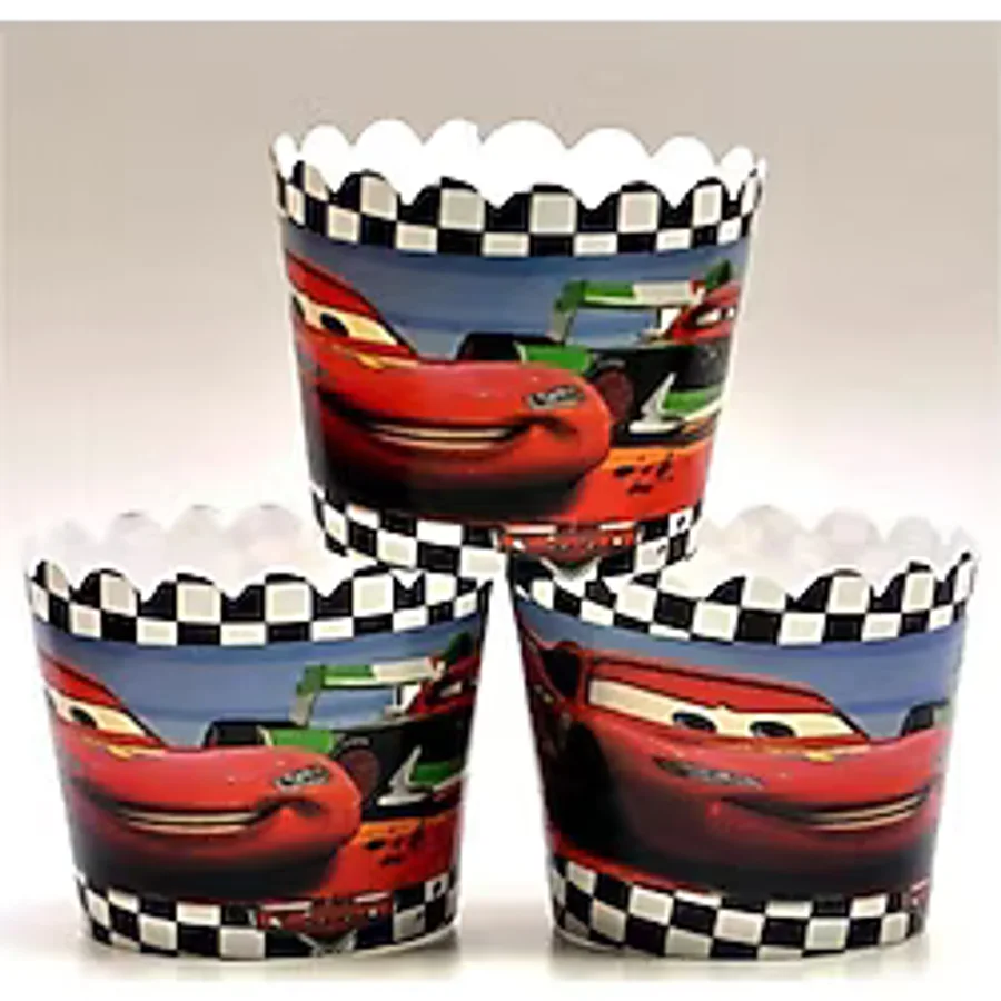 Cars Muffin Cupcake Kek Kalıbı Kapsülü Cars, Arabalar, Şimşek Mcqueen Temalı 25 Adet