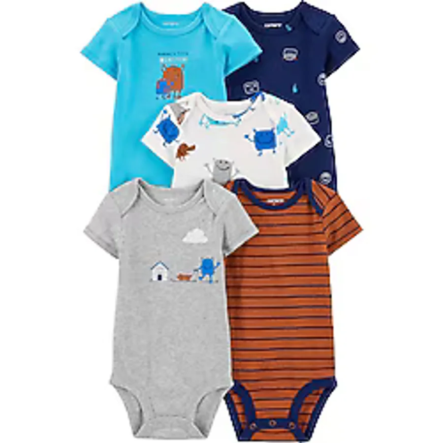 Carter's Erkek Bebek 5li Kısa Kollu Body