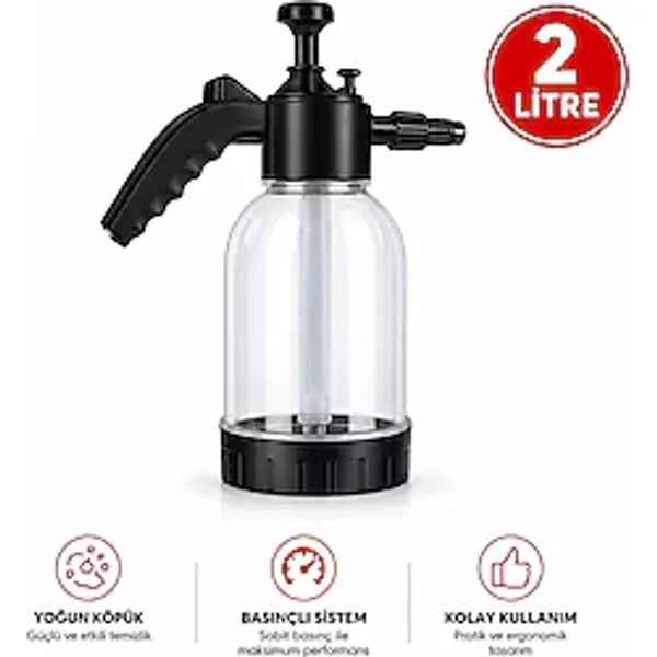Carub 2 Litre Basınçlı Köpük Pompası Yoğun Köpük oluşturan Araç Yıkama Spreyi