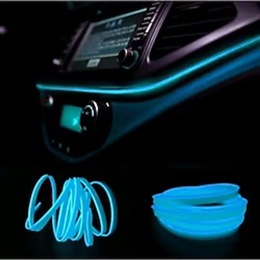 Carub Araç Içi Neon Ip Led Ambiyans - Buz Mavi - 2 Metre
