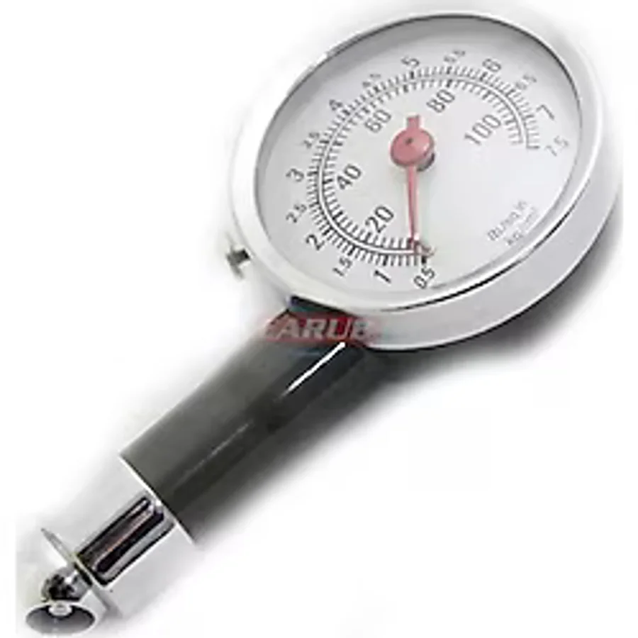 CARUB Lastik Hava Ölçer Metal Gövde İbreli Analog