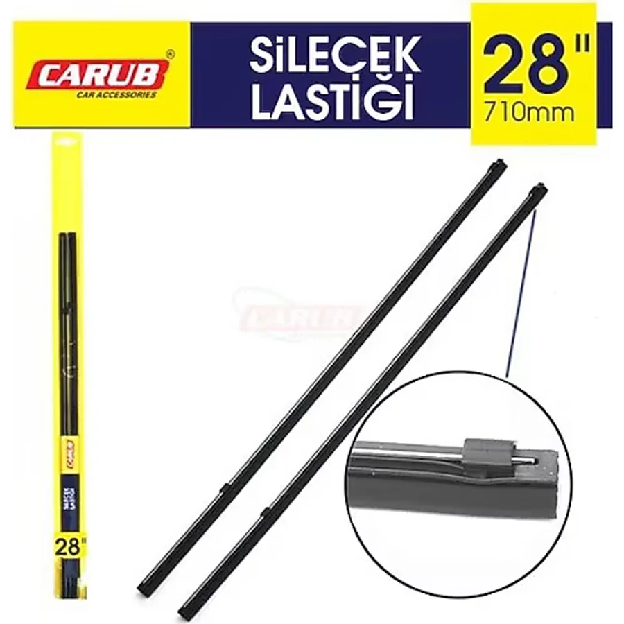 CARUB Silecek Lastiği 28" inç 710mm Telli