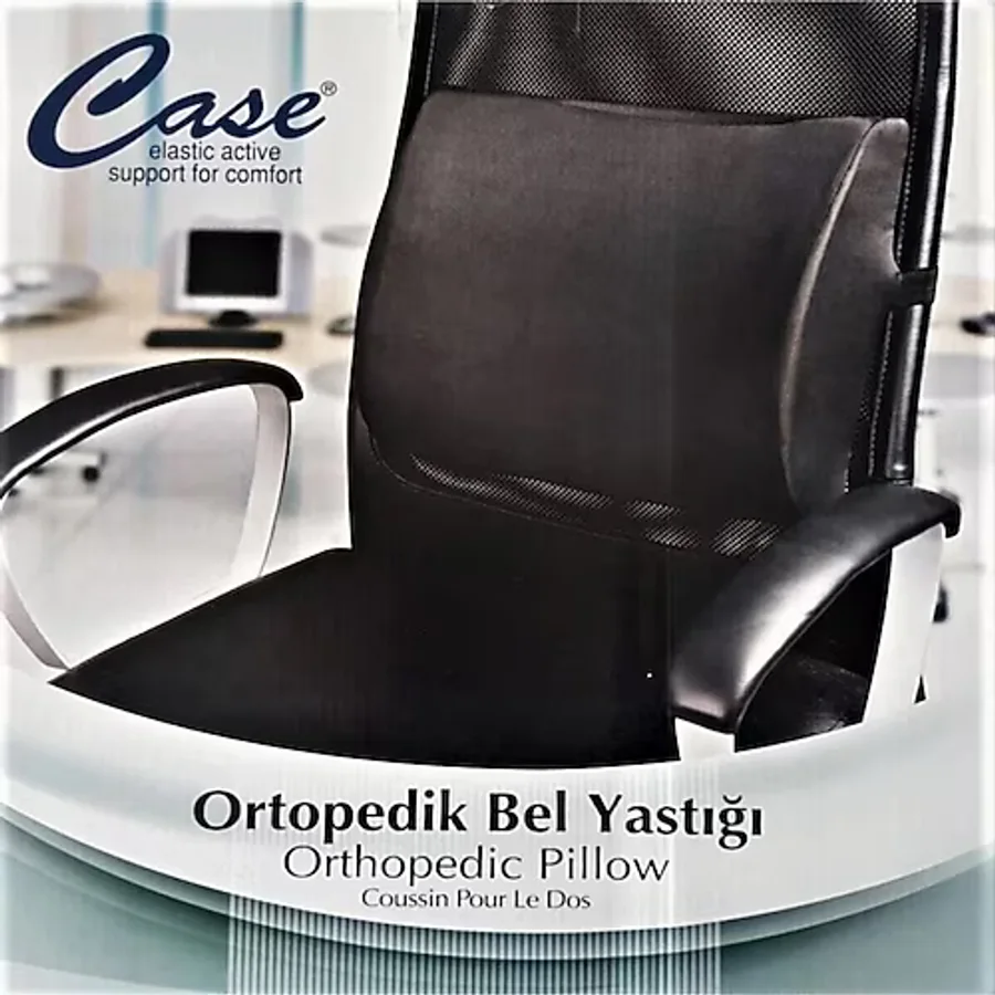 CASE VİSKO ORTOPEDİK BEL YASTIĞI SIRT DESTEK MİNDERİ %100 VİSCO