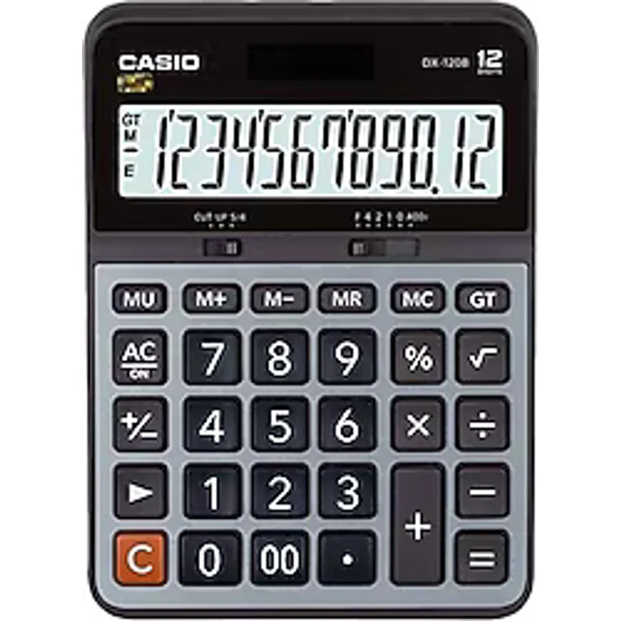 Casio DX-120B 12 Haneli Masaüstü Hesap Makinesi