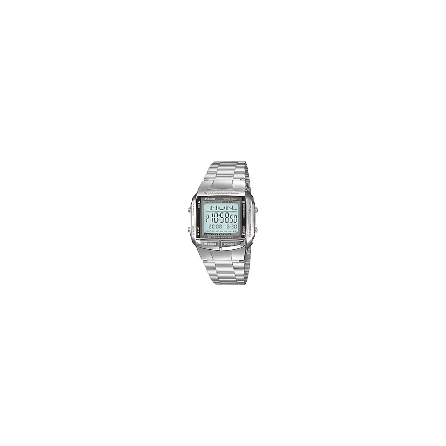 Casio Erkek Dijital Kol Saati - Alarm, Kronometre, Takvim, Çelik Kordon, Mineral Cam, 3 ATM Su Geçirmez, LED Aydınlatma