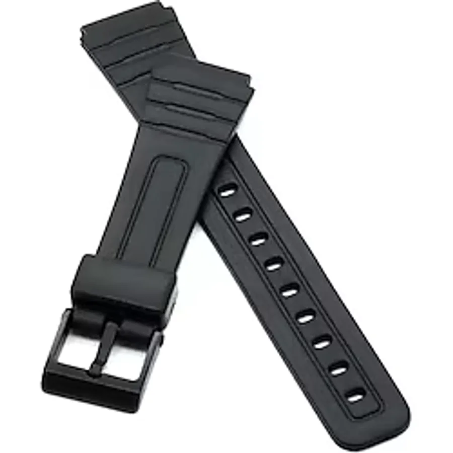 Casio F 91 Modeli Uygun Siyah Silikon Saat Kordonu