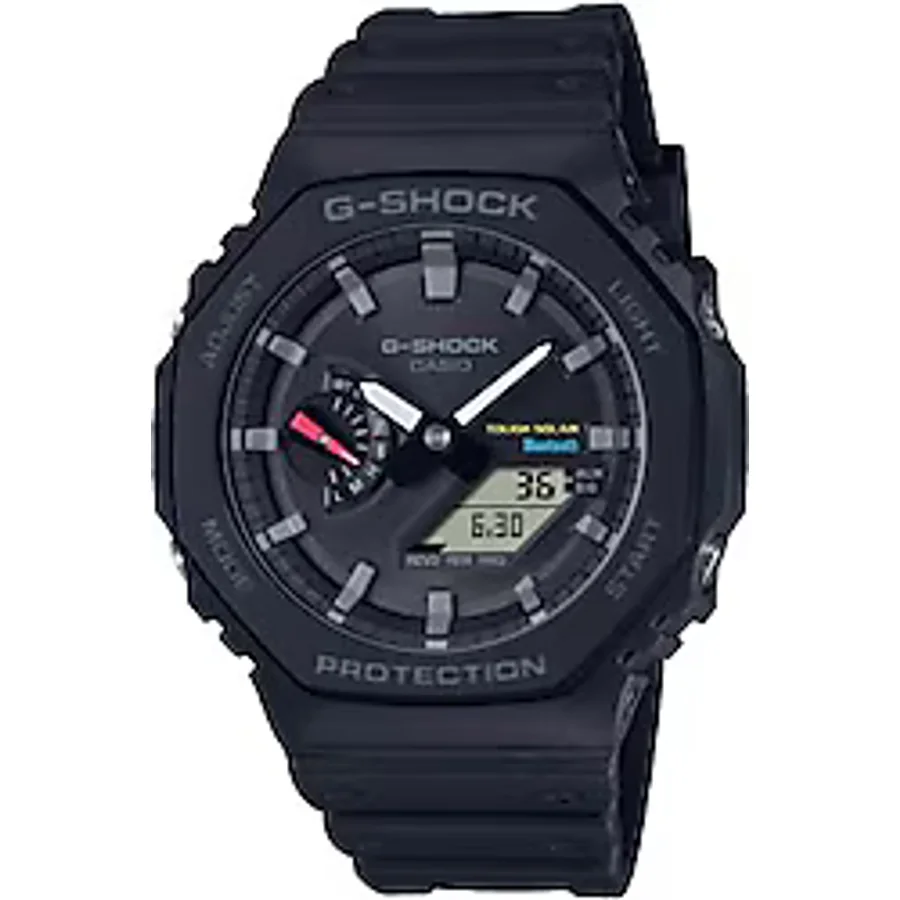 Casio G-Shock GA-B2100-1ADR Silikon Kordon Füme Erkek Kol Saati