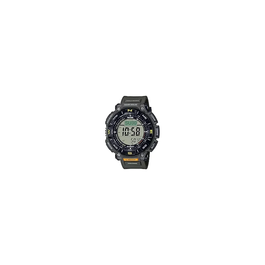 Casio Pro-Trek PRG-340-3DR Silikon Kordon Haki Erkek Kol Saati