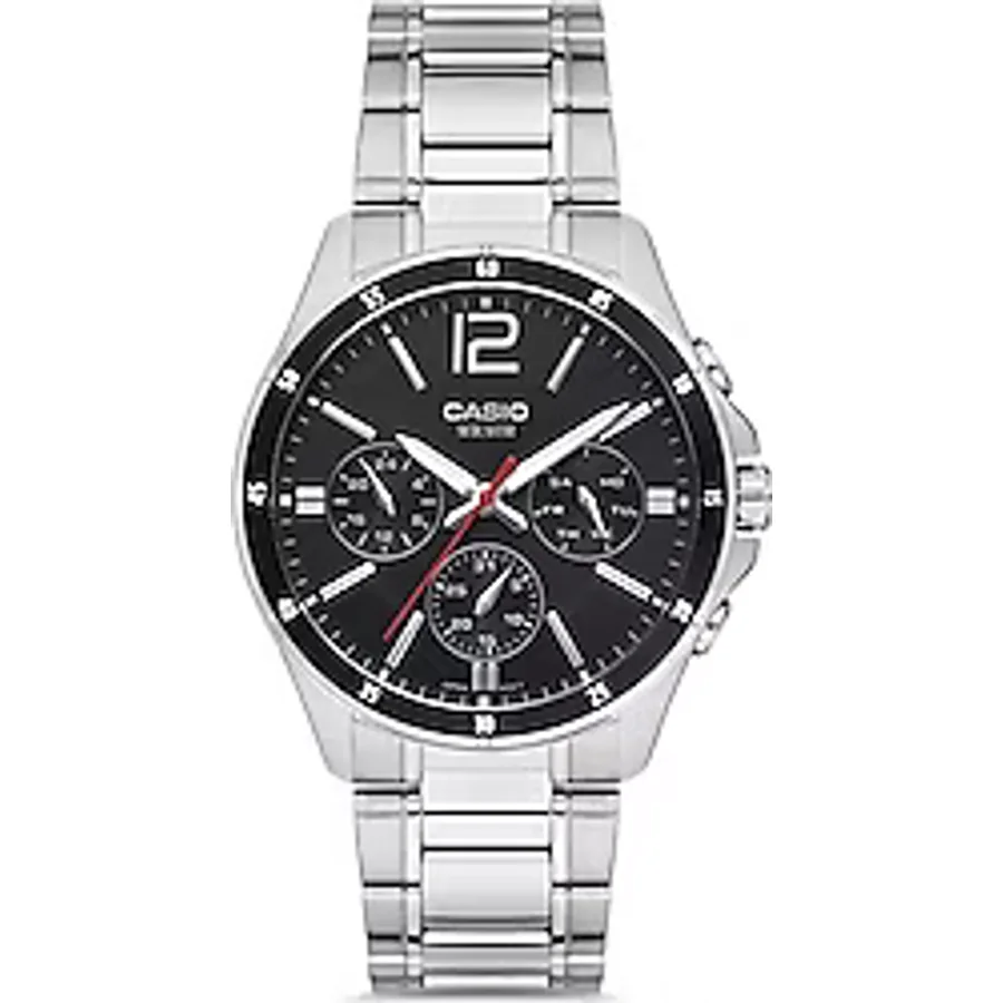 Casio Standart MTP-1374D-1AVDF Çelik Kordon Siyah Erkek Kol Saati