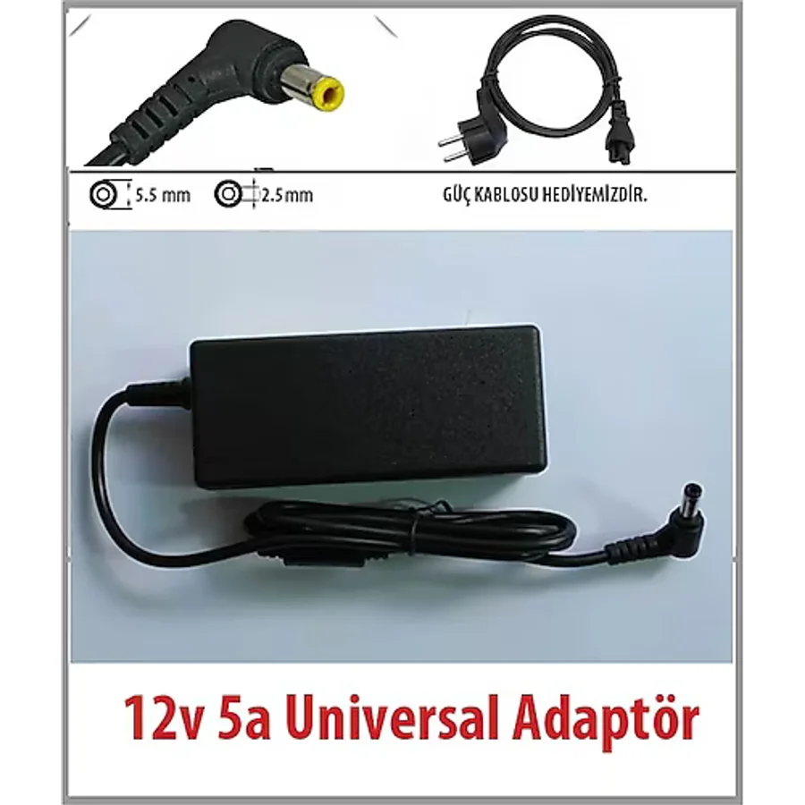 Casper 21.5" Led Monitör MC2295F Uyumlu Adaptör, Şarj 12v 5a