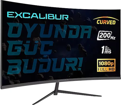 Casper Excalibur M.E238FHD-G 23.8" 1 ms Full HD Curved 200 Hz Oyuncu Monitörü
