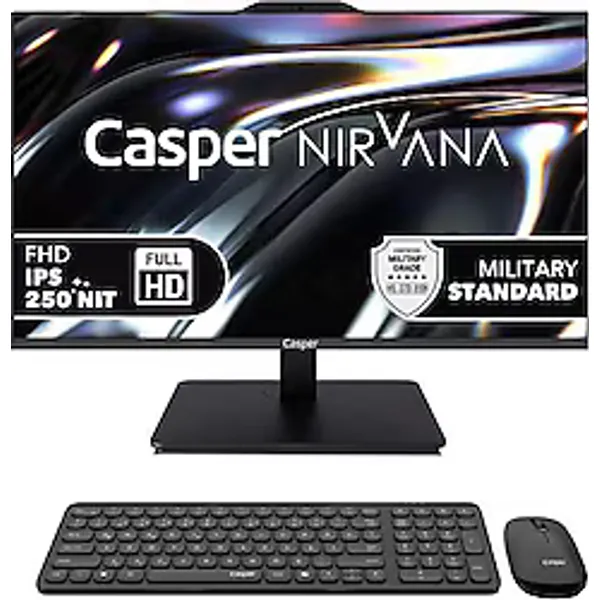 Casper Nirvana A80.1342-AQ00A-V-S-K i5-13420H 12 GB 1 TB SSD UHD Graphics 23.8" Full HD All in One PC