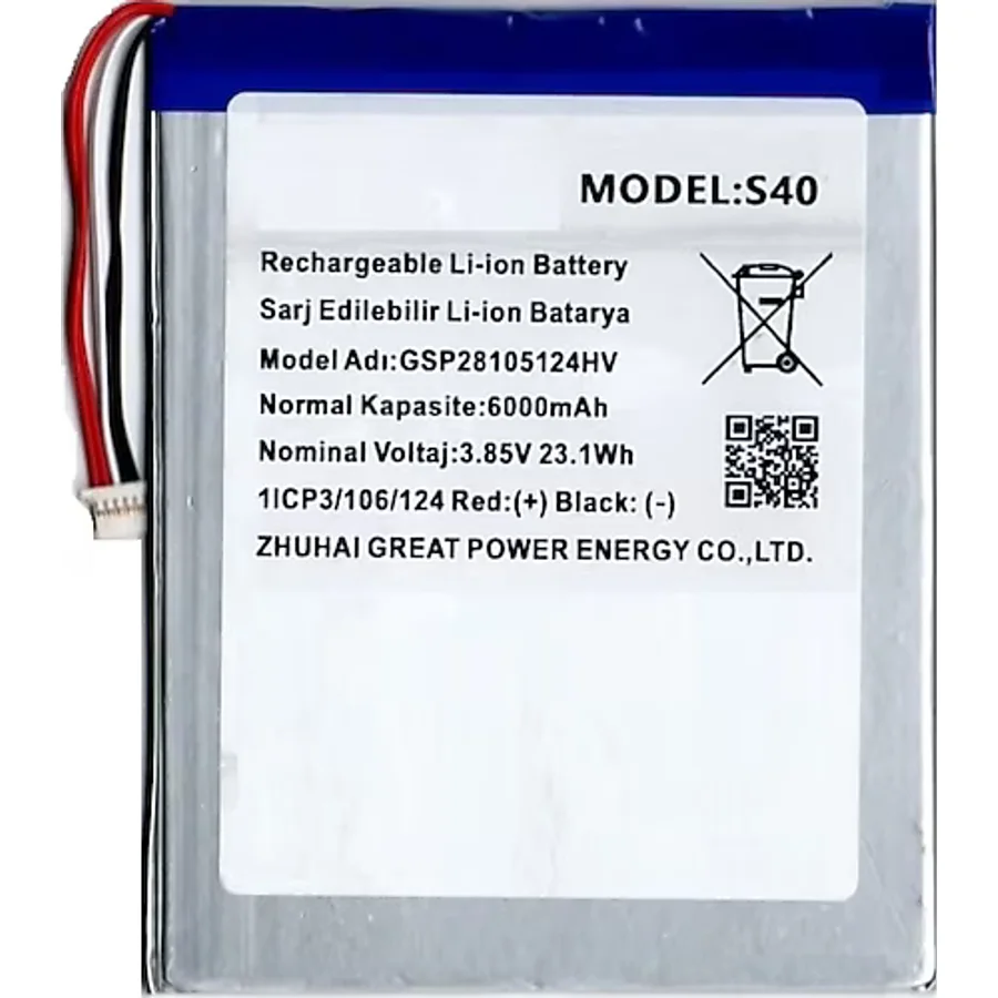 Casper Via S40 L40 Tablet İçin Batarya Pil 6000 Mah