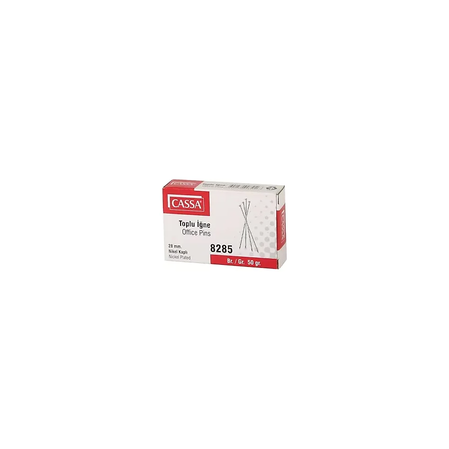 Cassa 8285 50 gr Nikel Kaplı Toplu İğne