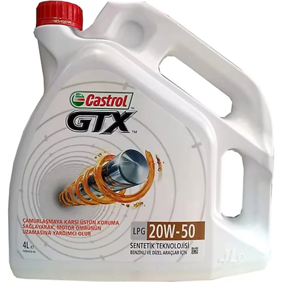 Castrol GTX LPG 20W-50 4 lt Motor Yağı