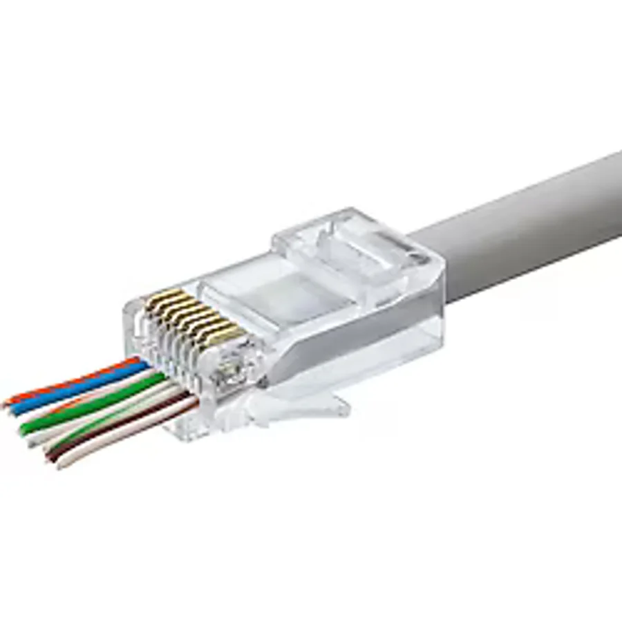 Cat5 Konnektör Ez Rj45 100lü Paket Şeffaf Hdx5044