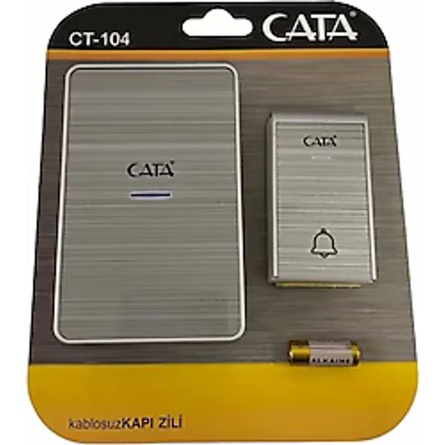 Cata CT-104 Lüks Işıklı Uzaktan Kumandalı Kapı Zili