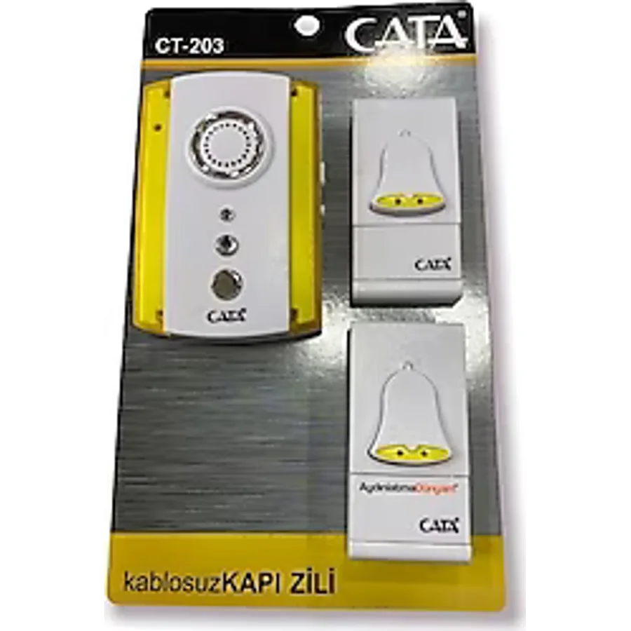 Cata CT-203 İki Kumandalı Kablosuz Kapı Zili