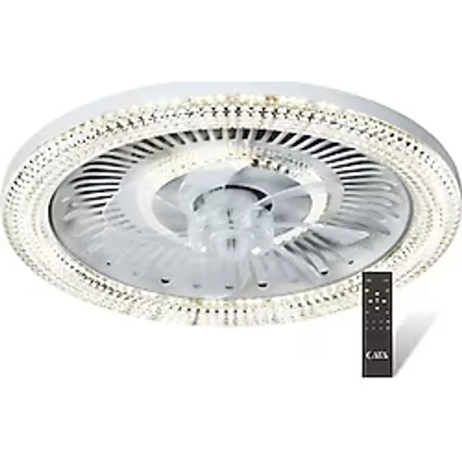 Cata Ct-3012 Kristal Ledli Tavan Vantilatörü 40W Kumandalı Modern Tasarım İle Ev İçin Kullanım Ct 3012