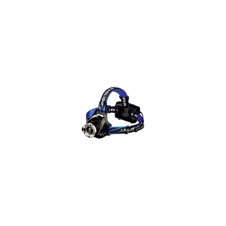 CATA CT-9123 USB Şarjlı Kafa Lambası 300Lm LED Poyraz Baş Feneri Su Geçirmez IP44 COB Zoom Kamp Dağcılık Balıkçılık Gece Işığı 6400K - Siyah - Mavi - 10 W