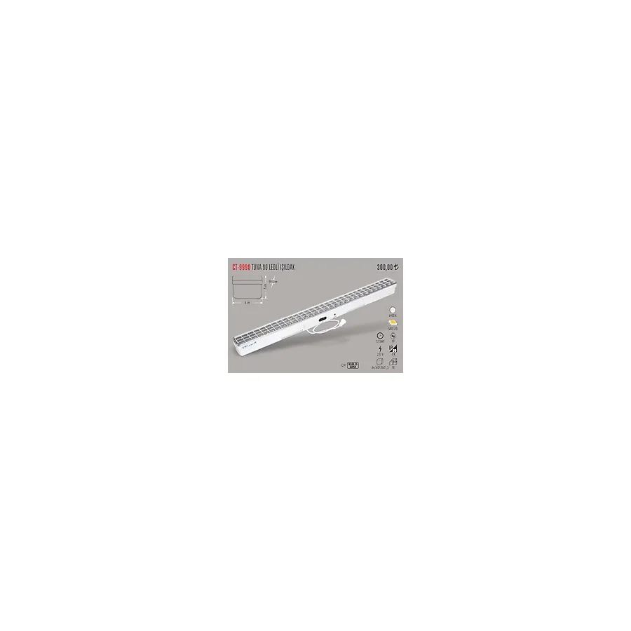 Cata Ct-9990 9W 90 Led Li Işıldak Şarjlı 6 Saat Işık Siyah