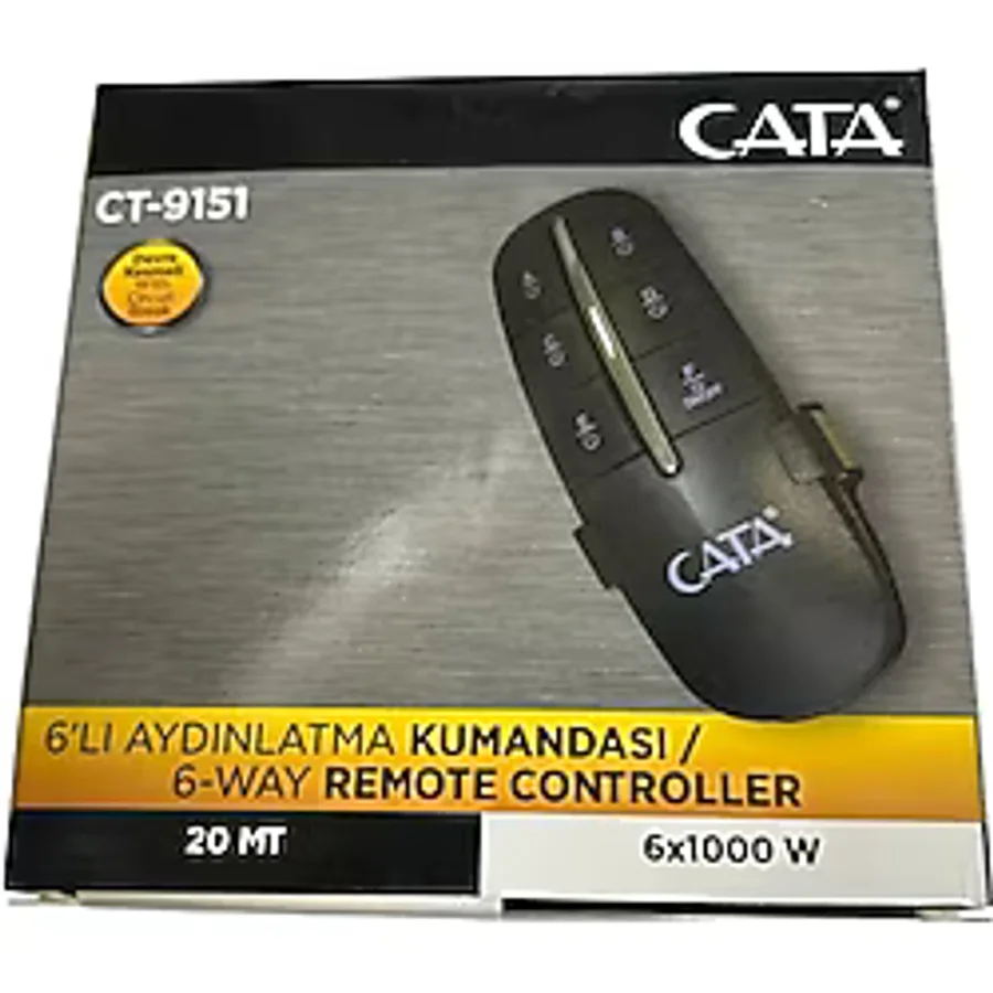 Cata CT9151 6X1000W 6 LI AVİZE AYDINLATMA KUMANDASI