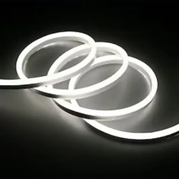 Cata Metrelik Neon LED Beyaz Işık 220 Volt Hortum LED Tak Çalıştır Şerit LED Yüksek Işık Su Geçirmez - 1 m - 6500K - Beyaz İşık