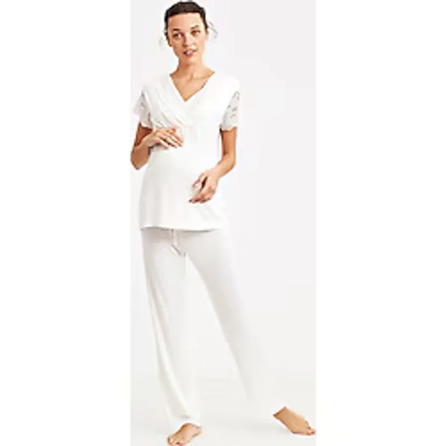 Catherine's Yumuşak Dokulu Hamile Pijama Takımı