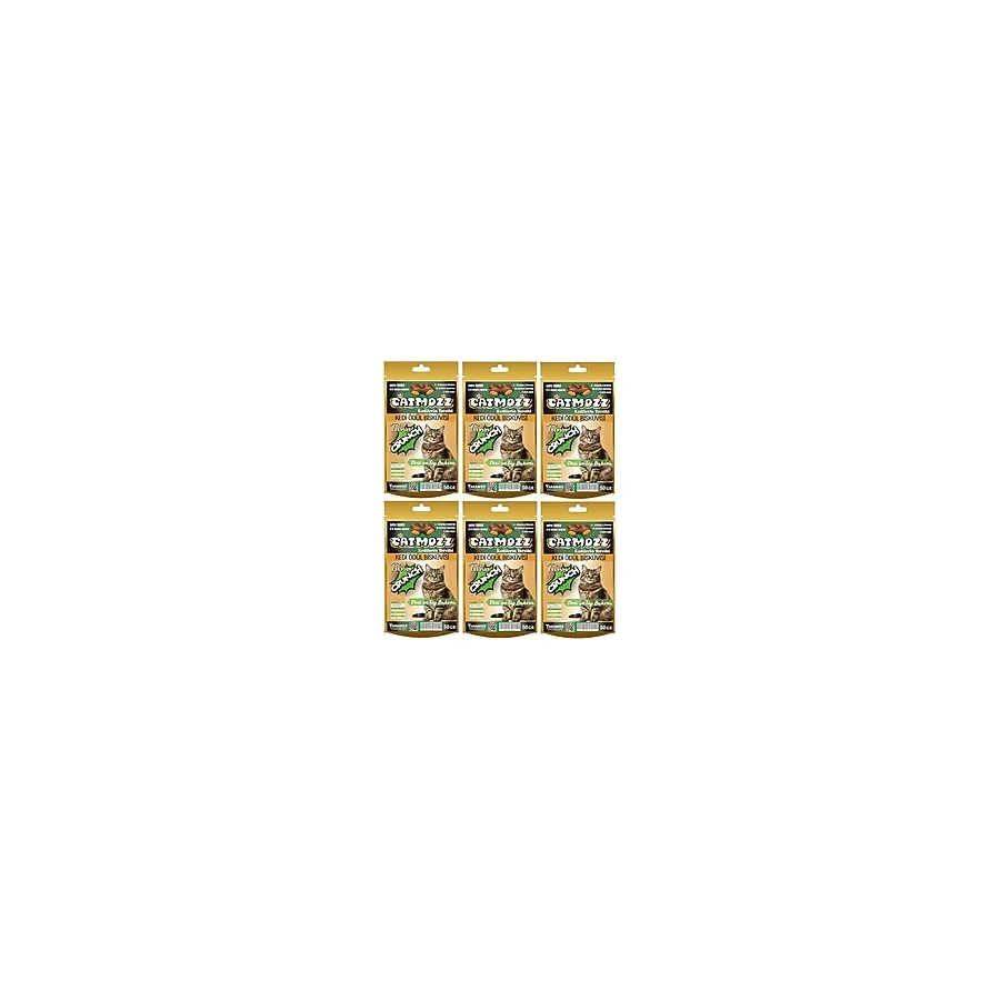 CatMozz Crunch Deri Tüy Bakımı Dışı Çıtır İçi Yumuşak Kedi Ödül Bisküvisi Ton Balıklı 50 Gr X 6 Adet
