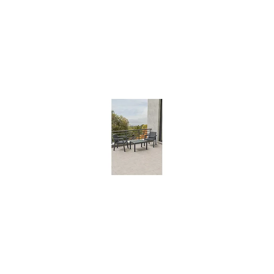 Çavdar Group Prestij 1+1 Sehpa Mindersiz 2 Kişilik Bistro Set Bahçe Balkon Teras Takımı