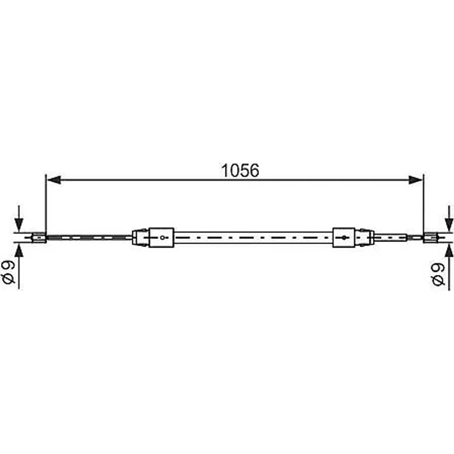 CAVO 5502666 El Fren Teli Arka Sol Mb A 140-160-170-180-200 97-98 1056 503Mm
