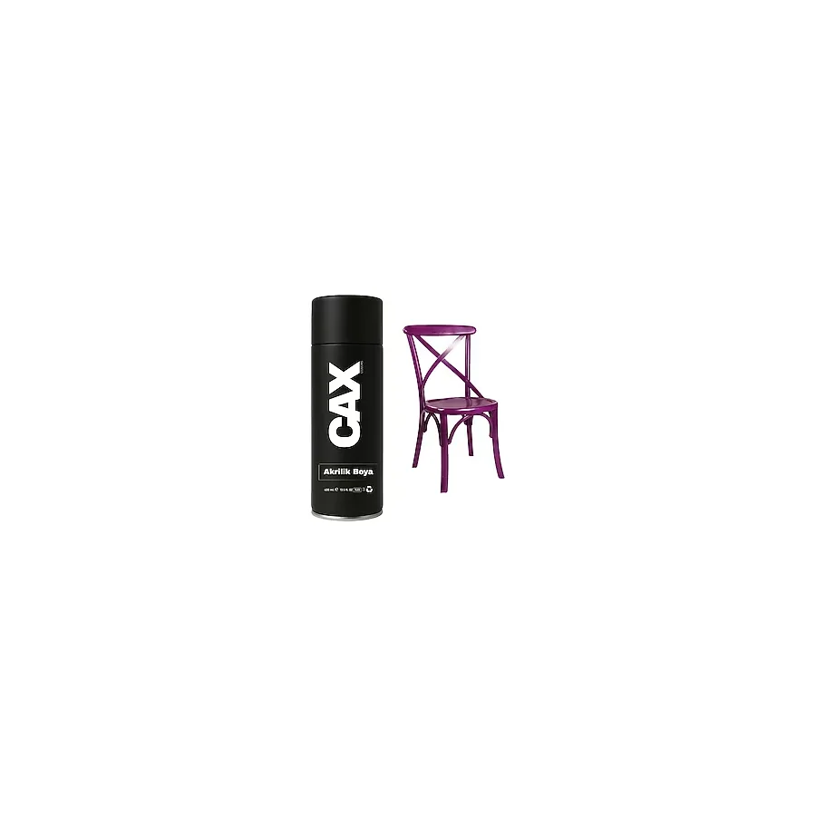 CAXCOLORS Metal - Plastik - Ahşap Masa Sandalye Sprey Boyası 400 ml - MOR