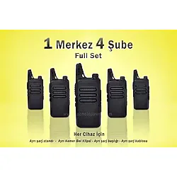Çaycı Telsizi 1 Merkez 8 Şube Full Set
