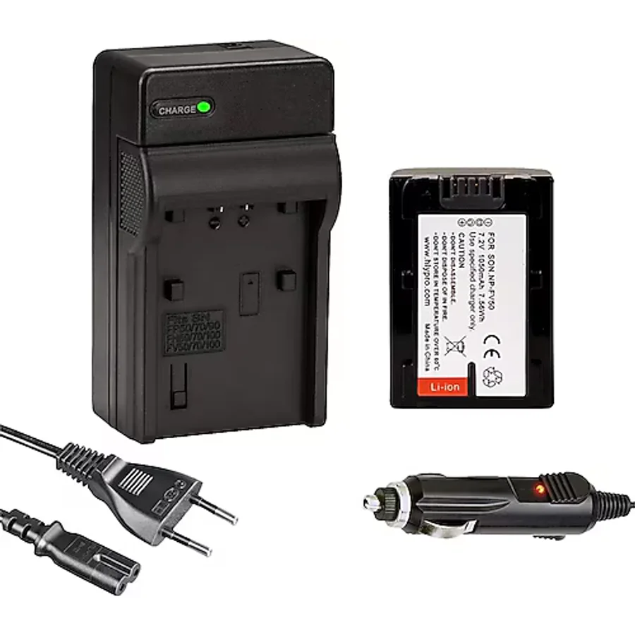 Cazipshop Sony NP-FV50 Batarya(1050Mah)+Şarj Aleti Cihazı Seti