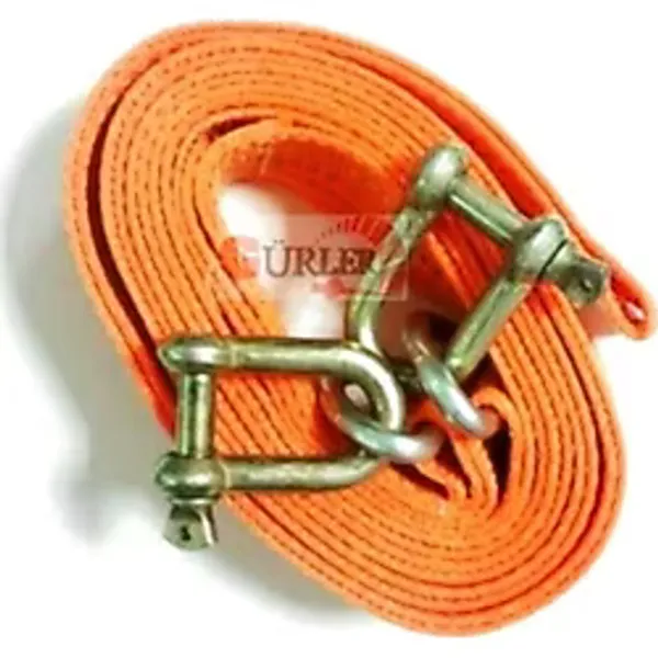 Çeki Halatı 3 Ton (Çekme Halatı) Kumaş Metal Kancalı 3 Metre