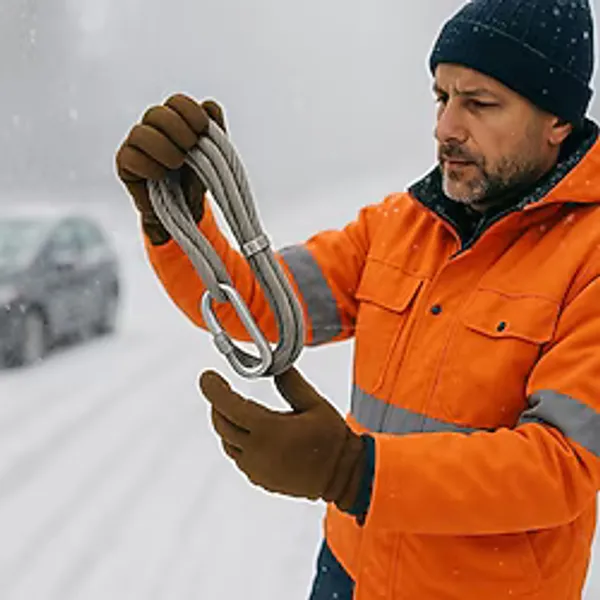 Çekme Halatı 3 5 Metre 6 8 mm Kalınlık Izoleli Dayanıklı Araç Kurtarma Halatı Oto Yük Çekm - Çok Renkli