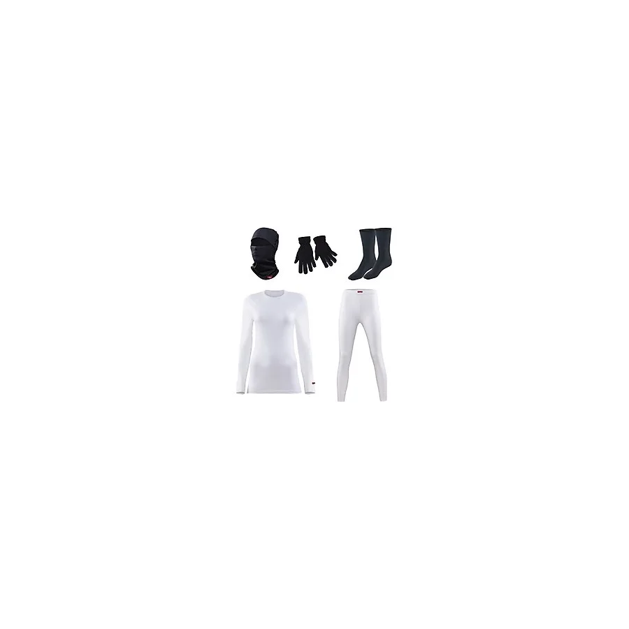 Çekmece Blackspade Kadın Termal Kış Seti Kayak ve Outdoor Aktiviteleri İçin Sentetik Malzeme ile Tasarlandı - Beyaz - XL