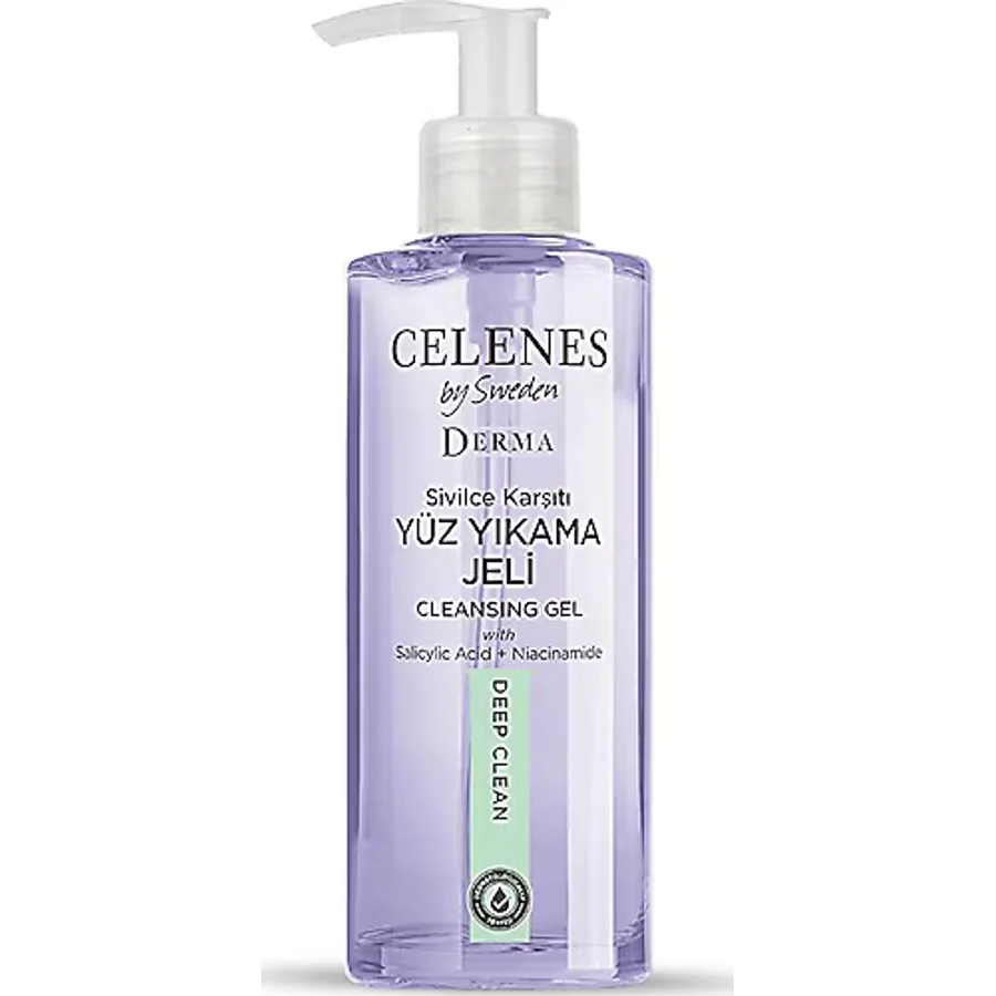 Celenes Derma Sivilce Karşıtı 250 ml Yüz Temizleme Jeli