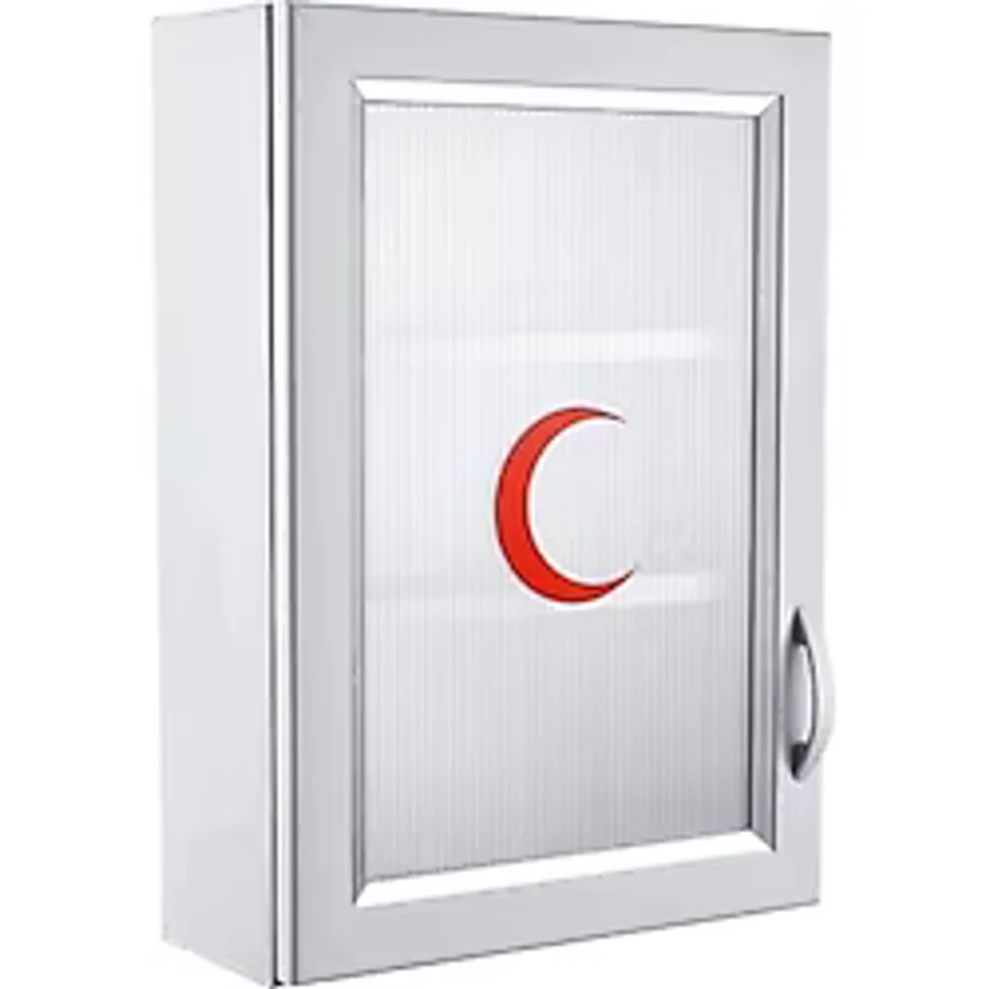 Çelik Ayna Ecza Dolabı Kapaklı Pvc Ilk Yardım Dolabı 159 Fma001597