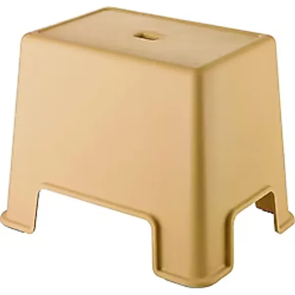 Çelik Ayna Lüx Banyo Taburesi Çok Amaçlı Tabure Açık Kahve-480