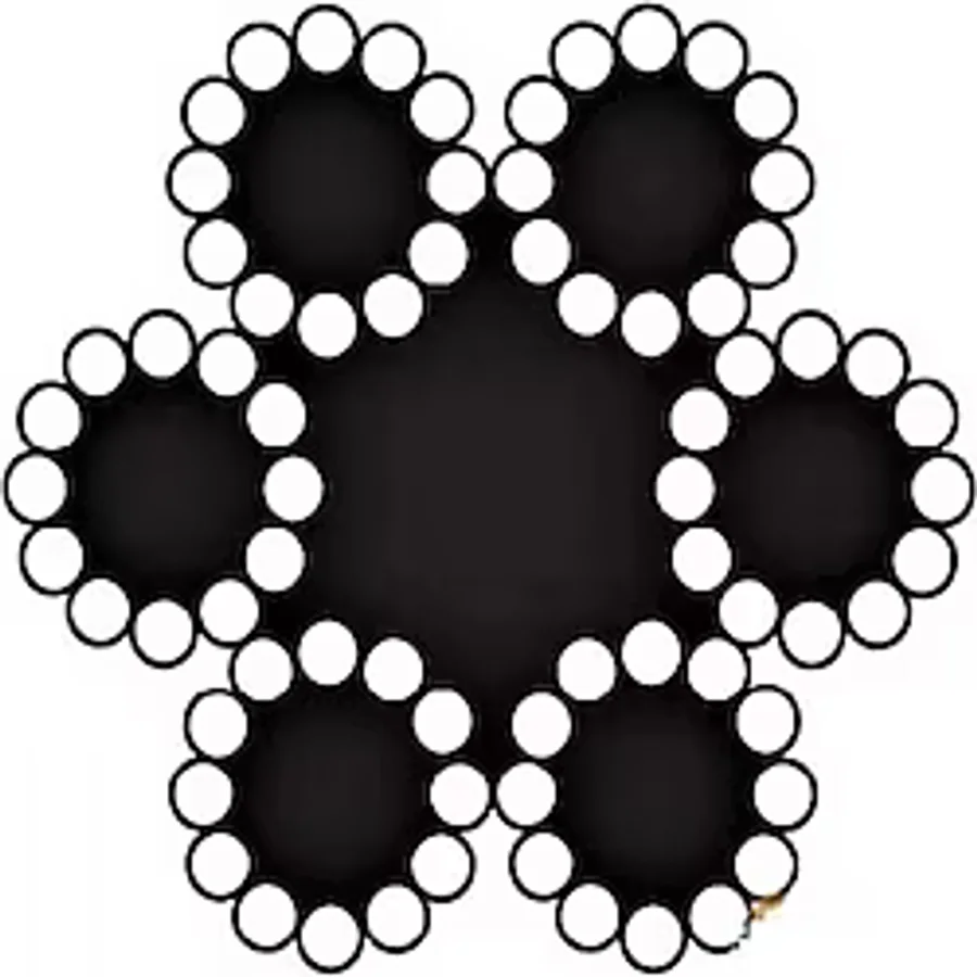 Çelik Halat 6 mm 10 Metre (6X12+7 K.öz)