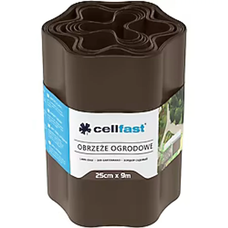Cellfast Bahçe Çim Kenarı 25 Cm 9 M Kahverengi