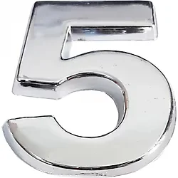 Cemax Krom Yapışkanlı 5 Rakamı 5 cm